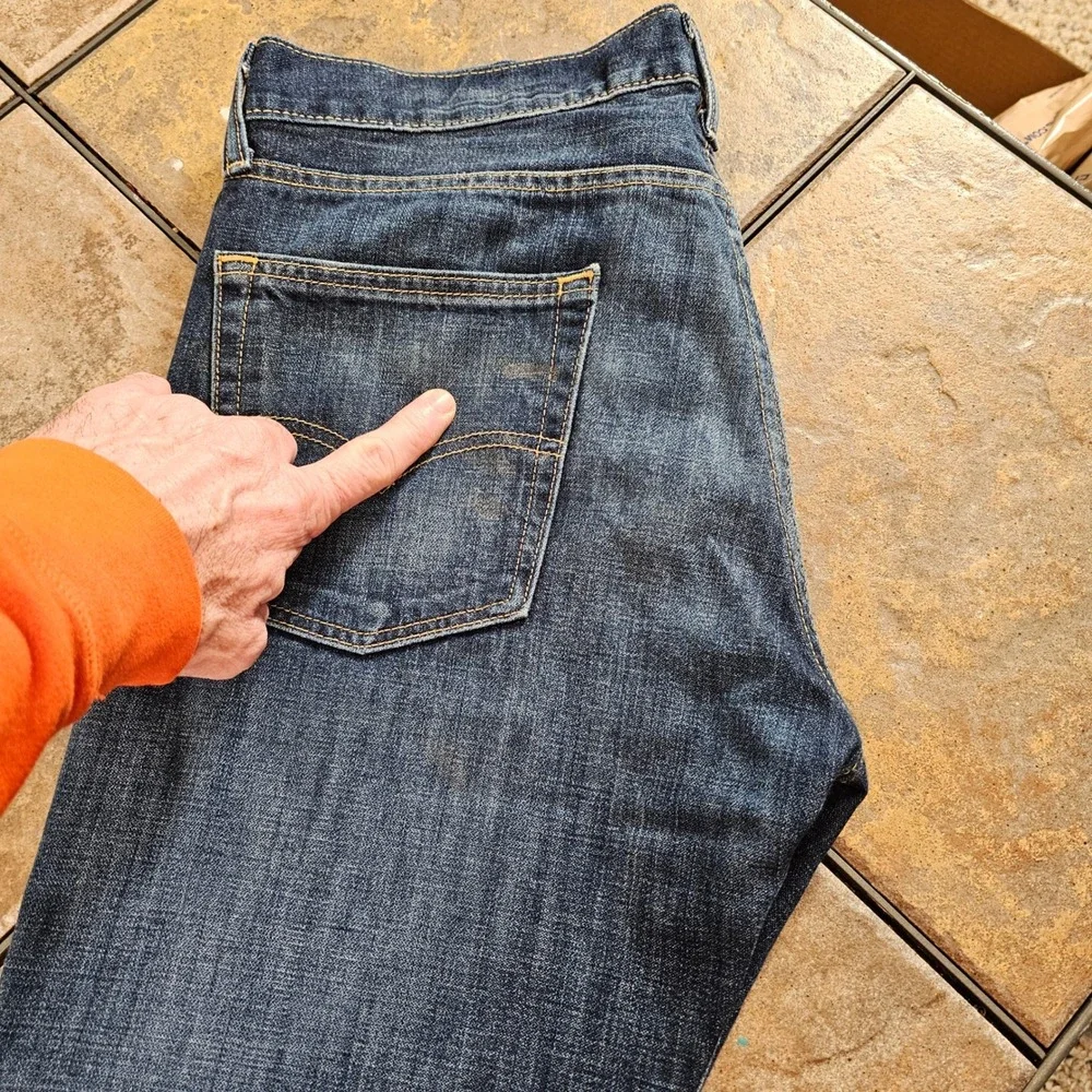 Levi Strauss 513 Slim‎ Straight Jeans Mens W33 L30 Medium Wash Denim